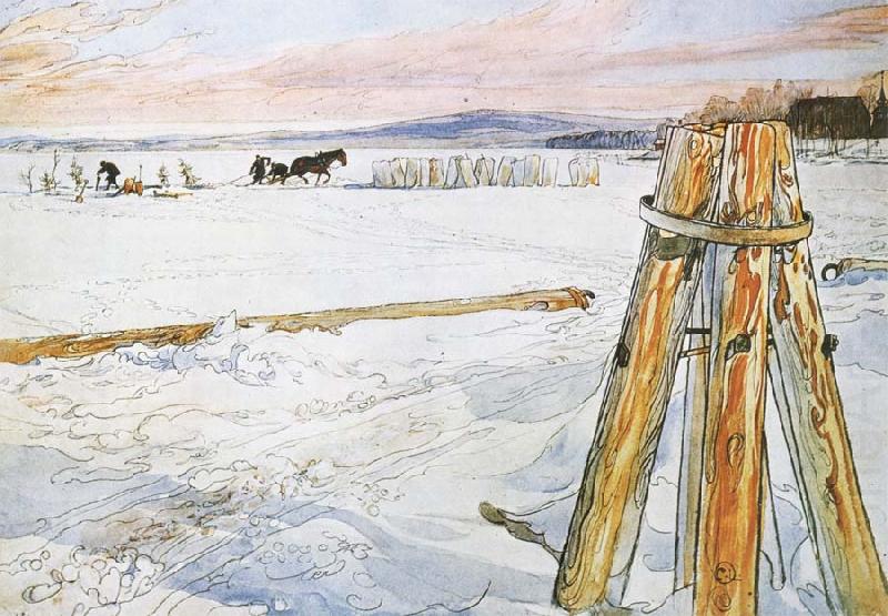 Harverstion Ice, Carl Larsson